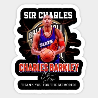 Charles Barkley The Chuck Basketball Legend Signature Vintage Retro 80s 90s Bootleg Rap Style Sticker